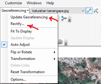 Arcgis georeferencing