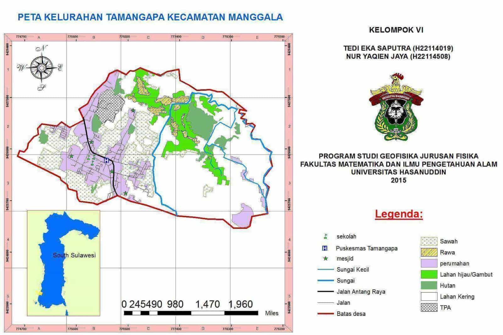 Hasil digitasi di Arcgis