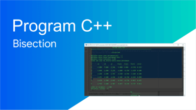 Contoh Program Metode Bisection dengan C++
