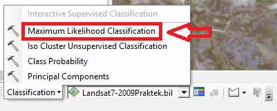 klasifikasi maximum likelihood di Arcgis