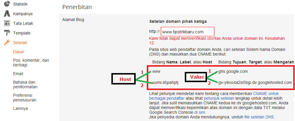 Cara mudah mengganti domain blogspot.com ke TLD