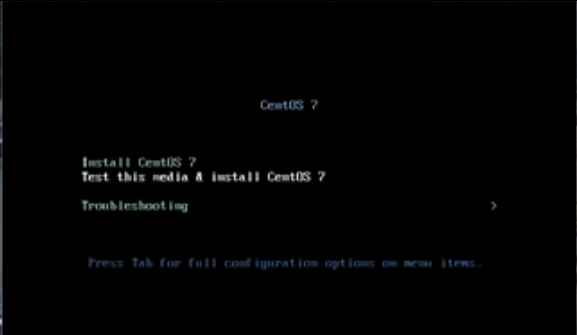 install centOS 7