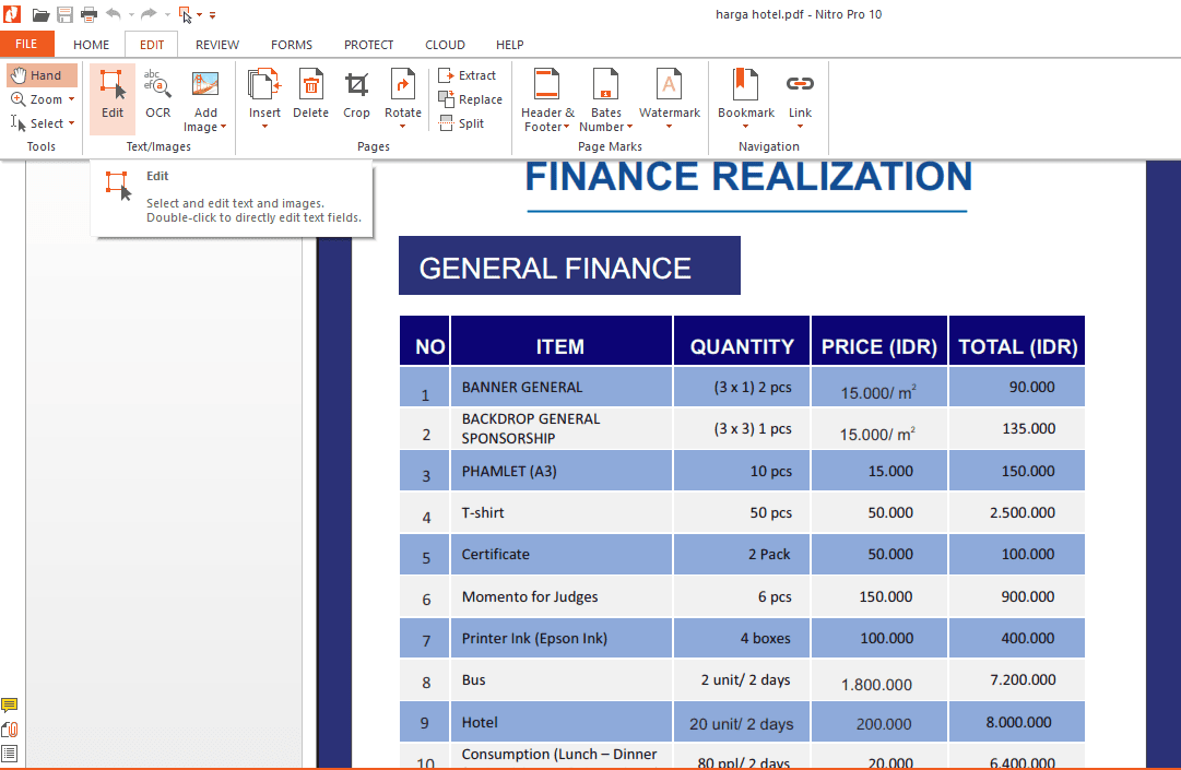 Edit pdf dengan nitro