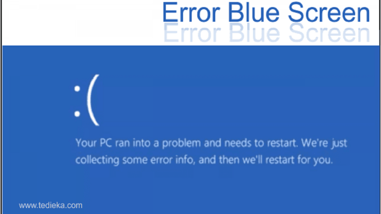 Error your pc ran into a problem and needs to restart