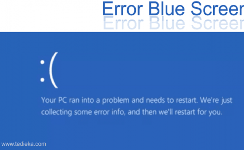 Error your pc ran into a problem and needs to restart