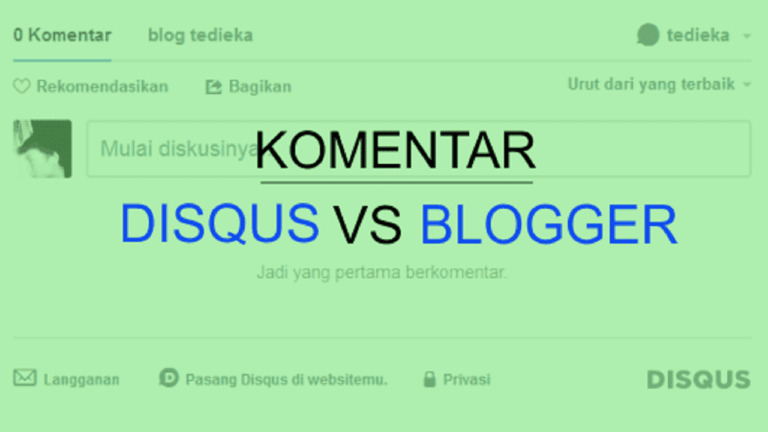 Sistem Komentar Blogger vs Disqus