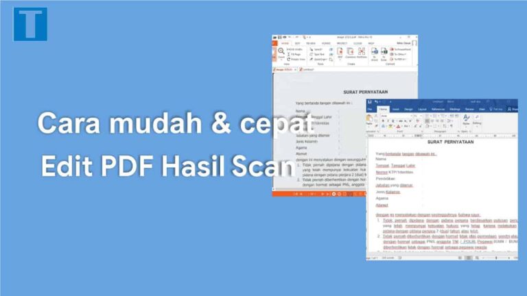 Cara edit file pdf hasil scan