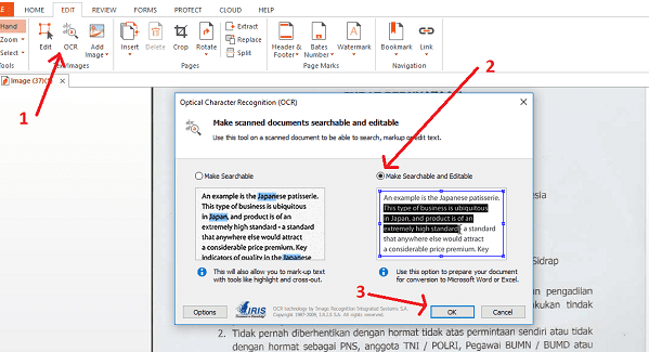 cara mengedit file pdf hasil scan