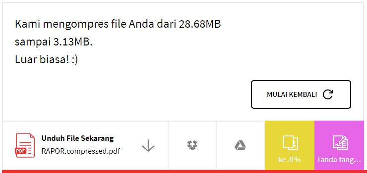 kompres pdf menjadi 300 kb menggunakan smallpdf