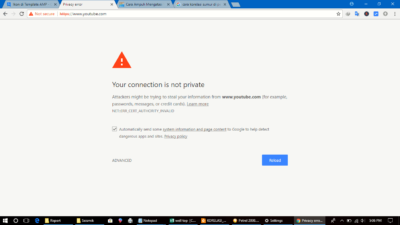 Cara Mengatasi Privacy Error “Your Connection is not Private” [FIX]