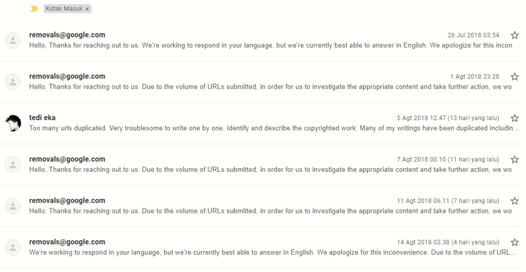 Cara melaporkan blog copas ke DMCA agar dihapus