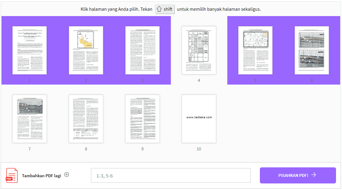 split pdf online