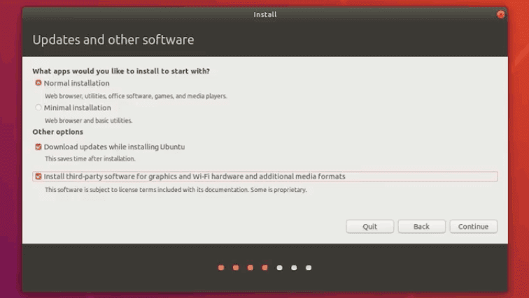 install ubuntu update and other software