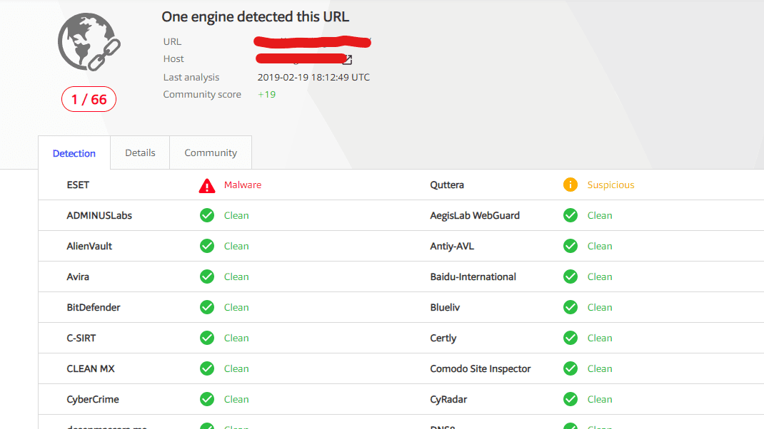 url scanner (virus total)