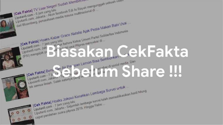 Cara cek berita fakta atau hoax