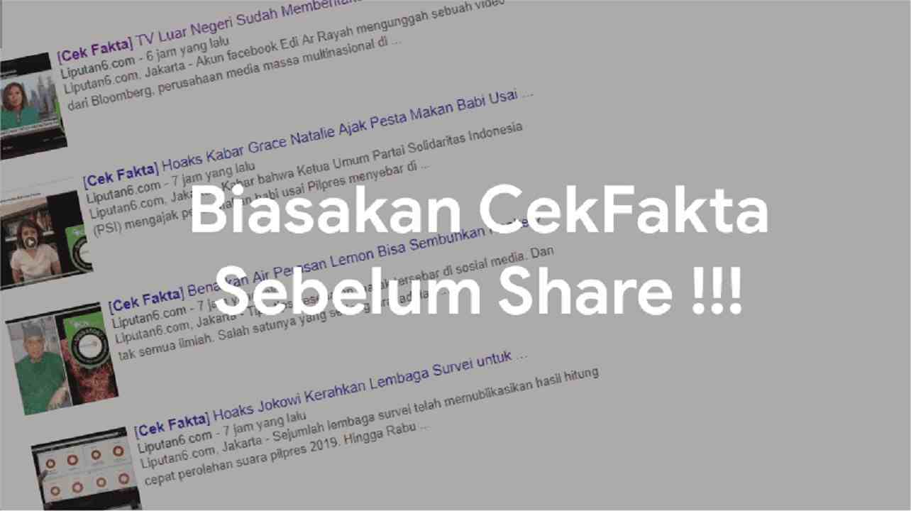 Cara cek berita fakta atau hoax
