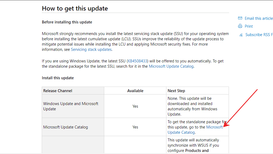 Microsoft update catalog