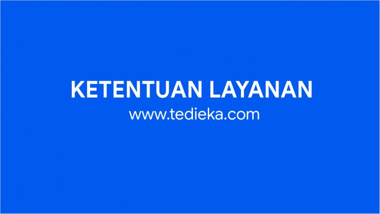 Ketentuan layanan tedieka.com