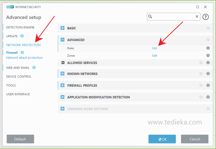 network protection eset security