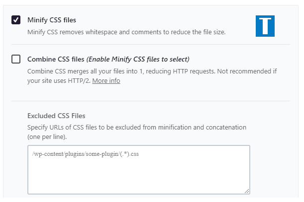 Minify css wp rocket