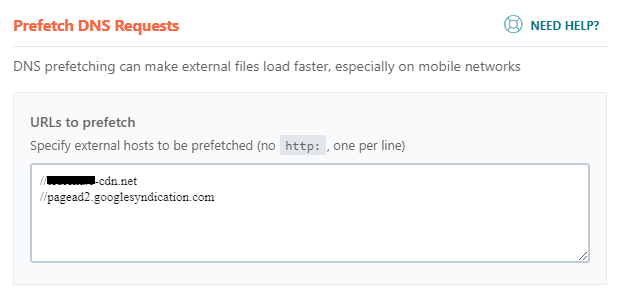 Prefetch dns di wp rocket