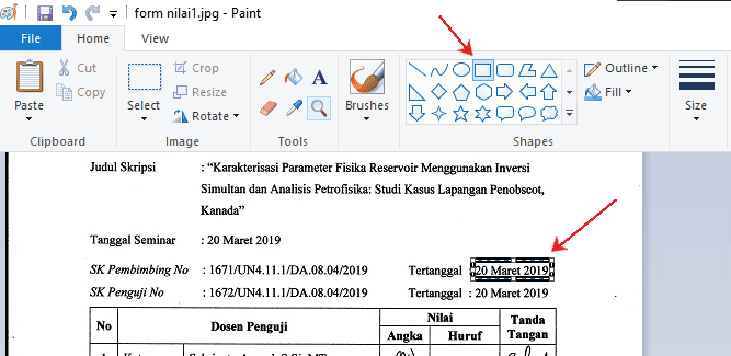 membuat rectangle di paint