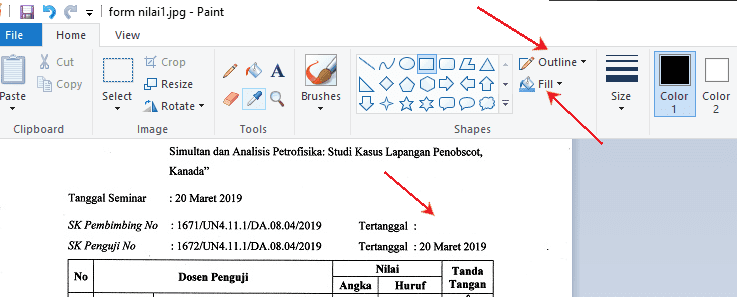 menutup tulisan di paint