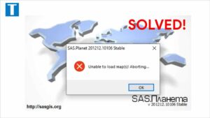 Aplikasi SasPlanet error unable to load map(s) Aborting