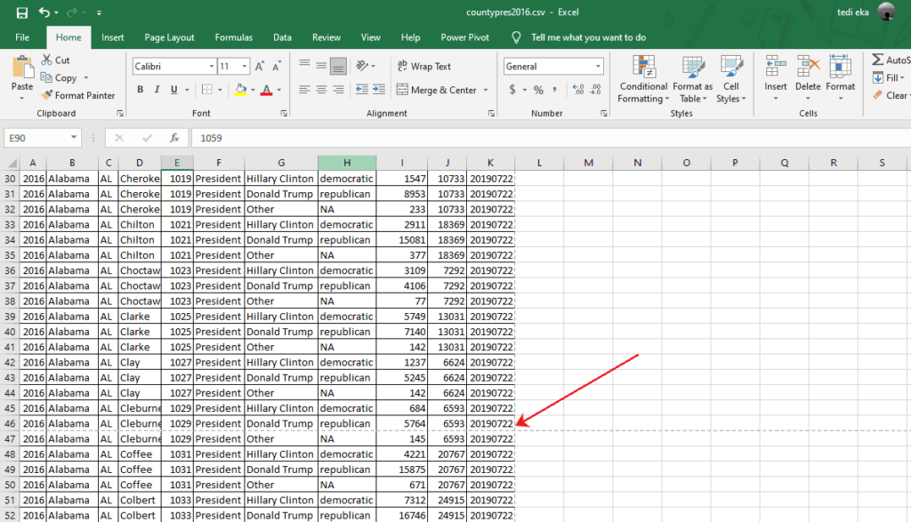 Perbaikan data agar tidak terpotong di excel