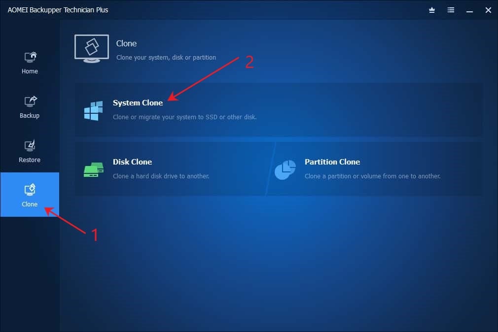 Clone system windows