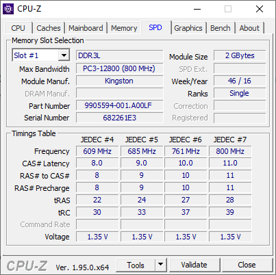 Cek Detail RAM di CPU-Z