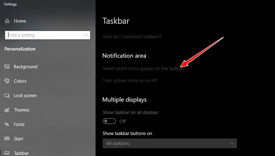 Memunculkan icon di Taskbar