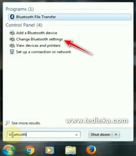 pencarian bluetooth settings