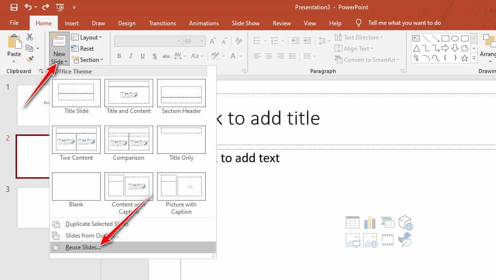 Menggabungkan ppt dengan Reuse slides