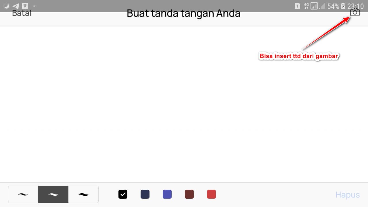 Insert tanda tangan di WPS Office