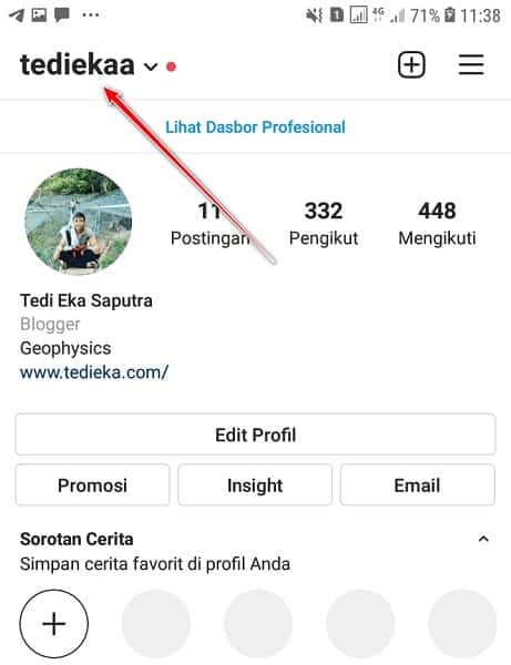 cara copy link akun ig kita sendiri