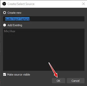Audio Input Capture OBS