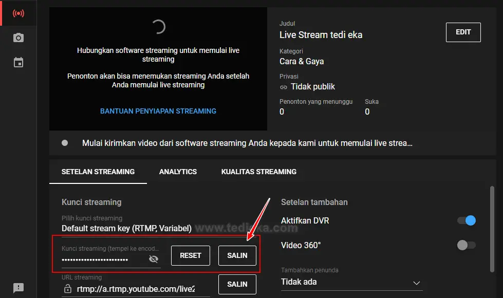 Stream Key Youtube