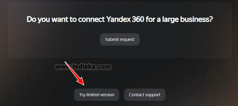 Daftar Yandex for business