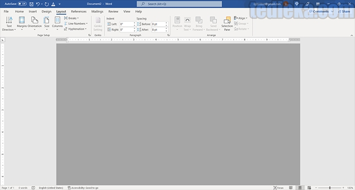 layout lembar kerja sebelum mengikuti cara membuat mind mapping di word