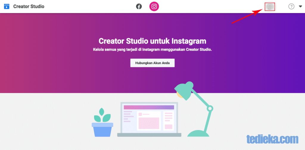 login ke creator studio instagram