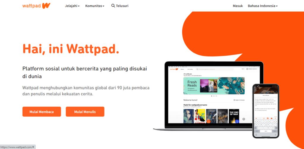 wattpad - situs baca novel online gratis 