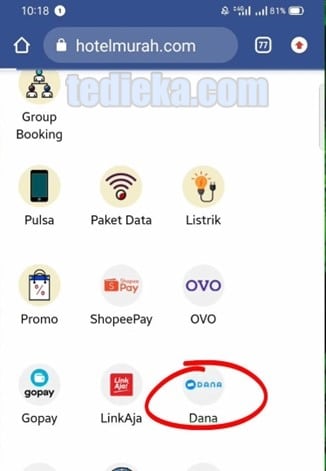 cara transfer dari GoPay ke DANA 
(step 1)