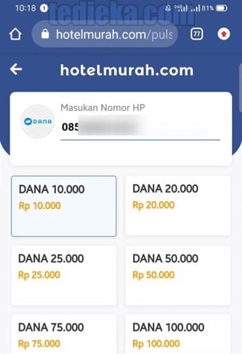 cara transfer dari GoPay ke DANA 
(step 2)