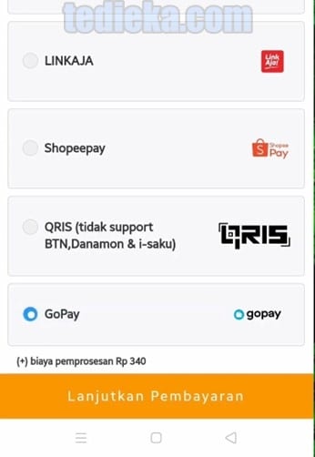 cara transfer dari GoPay ke DANA 
(step 3)