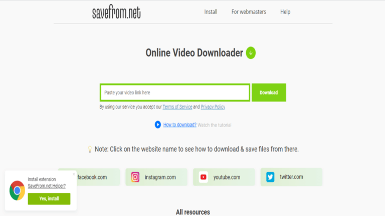 savefrom pendownload video dan lagu youtube