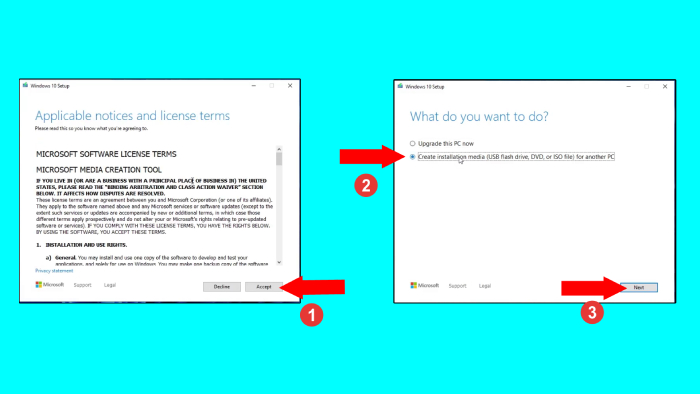Cara Install Ulang Windows 10 di Laptop dan PC dengan membuat media instalasi windows 10