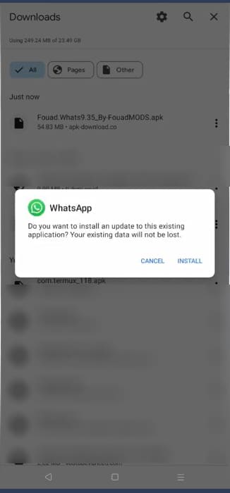 Cara Install Whatsapp Mod 01