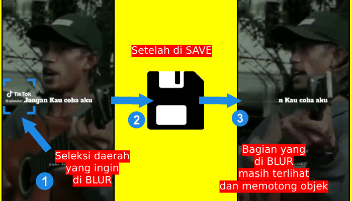 menggunakan apk untuk mengaburkan logo tiktok atau watermark tidak direkomendasikan