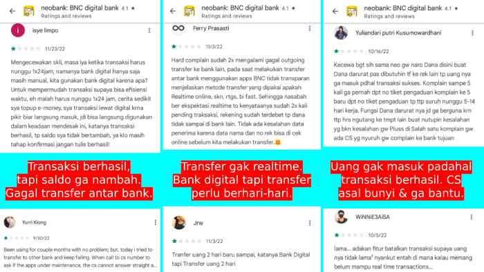 transfer antar bank yang bermasalah pada neo+